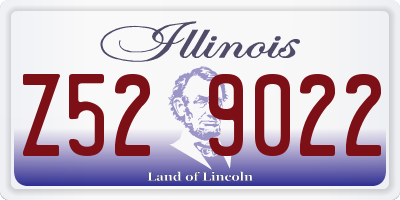 IL license plate Z529022