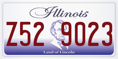 IL license plate Z529023