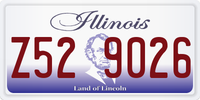 IL license plate Z529026