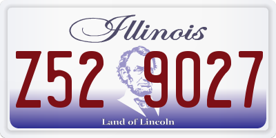 IL license plate Z529027