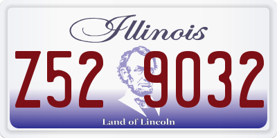 IL license plate Z529032