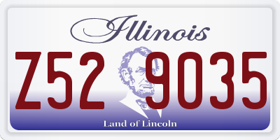 IL license plate Z529035
