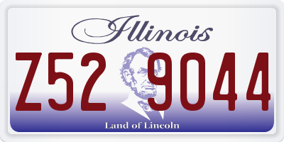 IL license plate Z529044