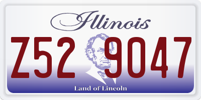 IL license plate Z529047
