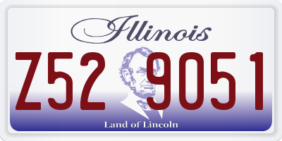 IL license plate Z529051