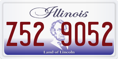 IL license plate Z529052