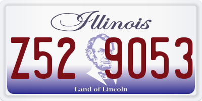 IL license plate Z529053