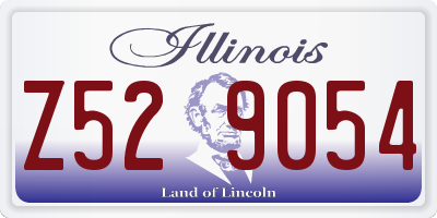 IL license plate Z529054