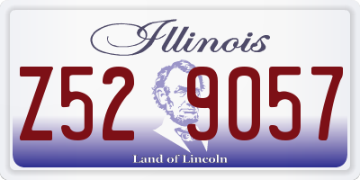 IL license plate Z529057