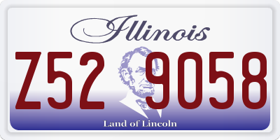IL license plate Z529058