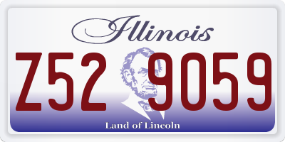 IL license plate Z529059