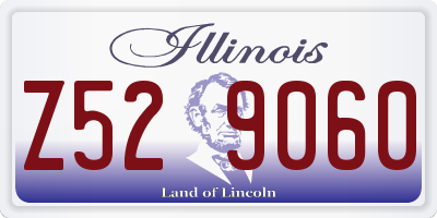 IL license plate Z529060
