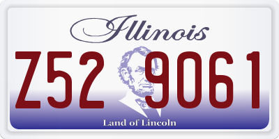 IL license plate Z529061