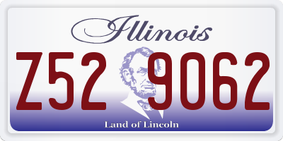 IL license plate Z529062