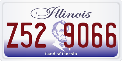 IL license plate Z529066