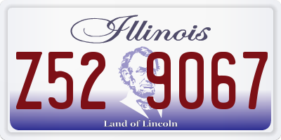 IL license plate Z529067
