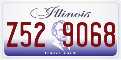 IL license plate Z529068