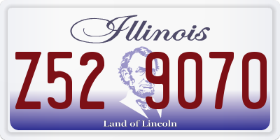 IL license plate Z529070