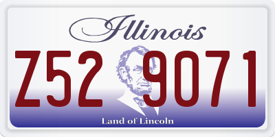 IL license plate Z529071