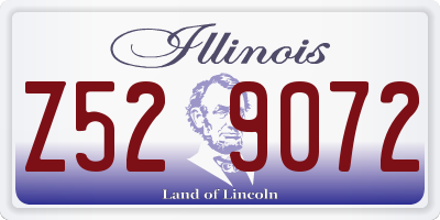 IL license plate Z529072
