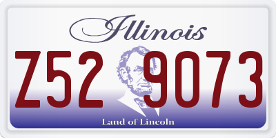 IL license plate Z529073