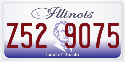 IL license plate Z529075