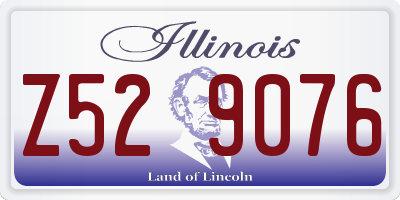 IL license plate Z529076