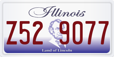 IL license plate Z529077