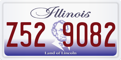 IL license plate Z529082