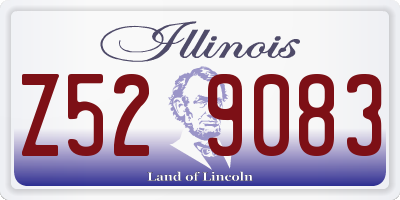 IL license plate Z529083