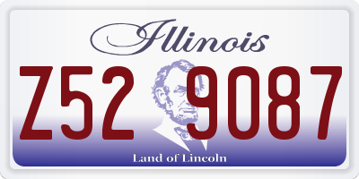 IL license plate Z529087