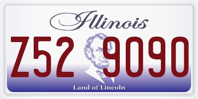IL license plate Z529090