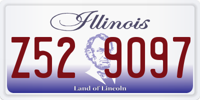 IL license plate Z529097