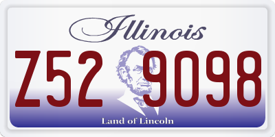 IL license plate Z529098