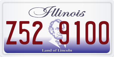 IL license plate Z529100