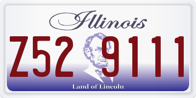 IL license plate Z529111