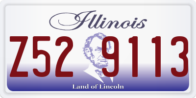 IL license plate Z529113