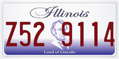 IL license plate Z529114