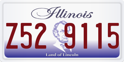 IL license plate Z529115
