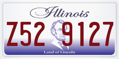 IL license plate Z529127