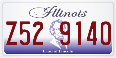 IL license plate Z529140