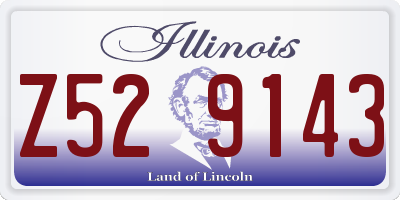 IL license plate Z529143