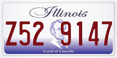 IL license plate Z529147