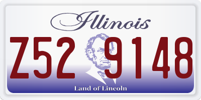 IL license plate Z529148