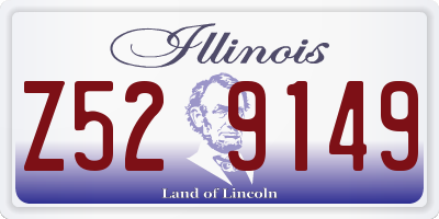 IL license plate Z529149