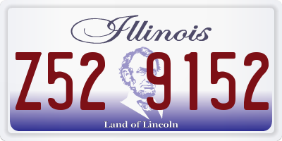 IL license plate Z529152
