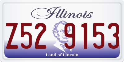 IL license plate Z529153