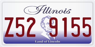 IL license plate Z529155