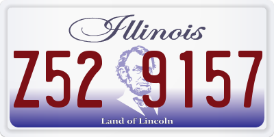 IL license plate Z529157