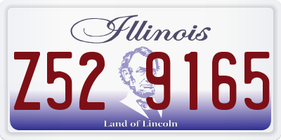 IL license plate Z529165